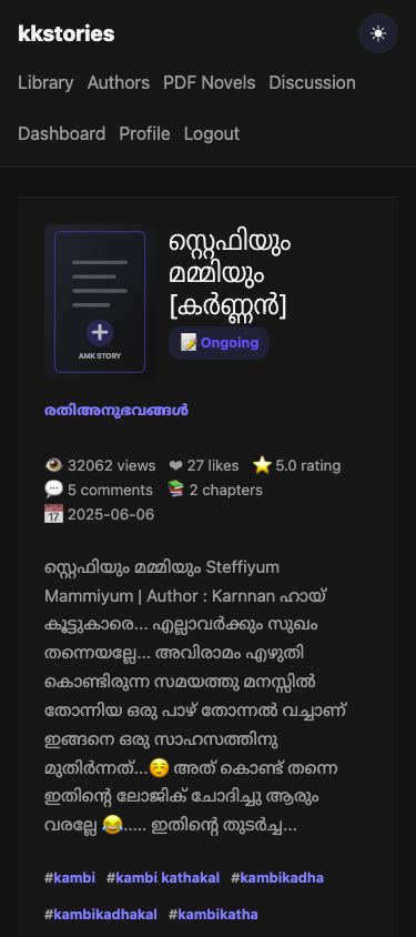 Signed-in story page showing Like and Bookmark actions