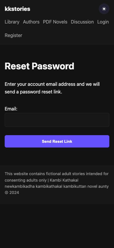 AMK Platform password reset email form